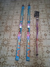 1 PAIO DI SCI  170cm Fisher con ATTACCHI Salomon  e racchette