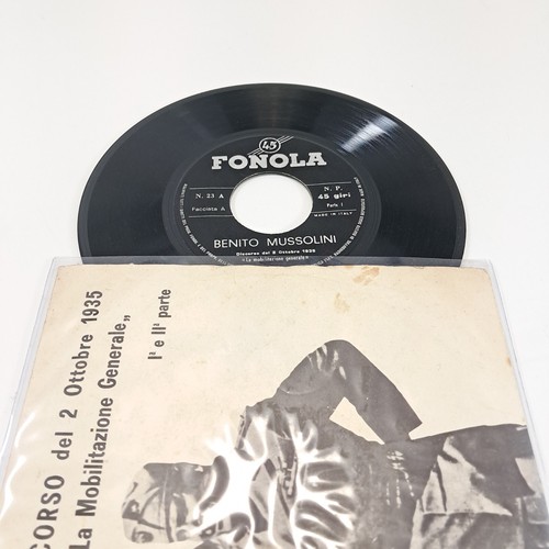 Disco vinile benito mussolini - disco,