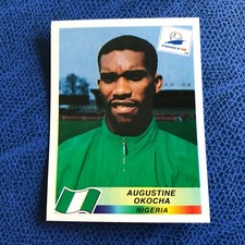 PANINI FRANCE 98 VERSIONE RETRO NERO CONDIZIONI PERFETTE N 253 NIGERIA OKOCHA