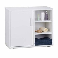 Relaxdays Mobile sotto-Lavabo, Mobiletto per Lavandino Bagno, 3 Ripiani, Armadie