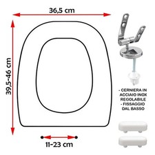SEDILE COPRIWATER POZZI GINORI ITALICA META BIANCO
