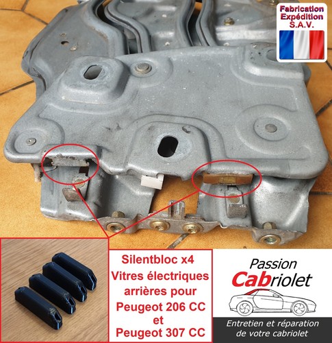 Silentbloc amortisseur vitre