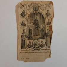 Antico santino holy card 800 - santino,