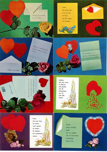 Cartoline cuori amore - pz.,