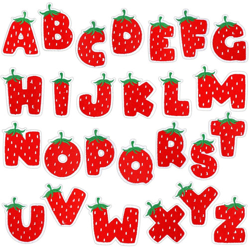 Toppa lettere fragola 6 - a-z, 6,7