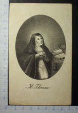 S. Teresa d'Avila - Antica immagine devozionale immagine sacra - D139