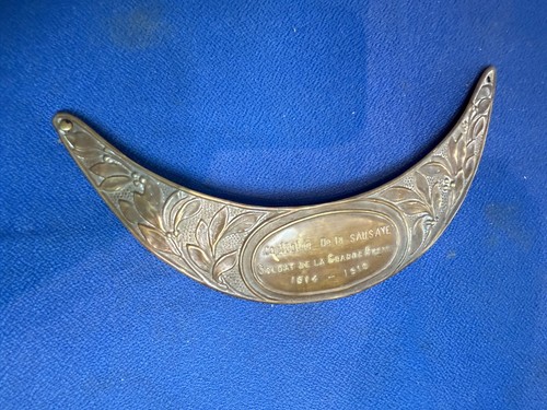 Militaria casque adrian plaque - adrian,