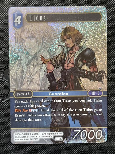 Final fantasy tcg opus tidus - opus, 1