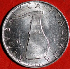 Italy 5 Lire 1972 KM# 92