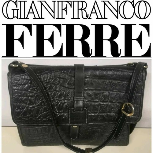 Borsa vintage nera gianfranco - borsa,