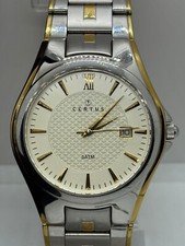 Orologio da polso Certus 5 Atm Quarzo Vintage Giorno Giappone Movt Miyota Francia Acciaio Inox