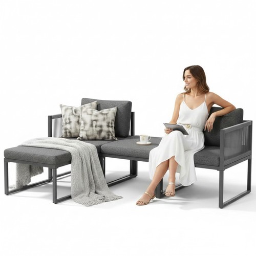 Set salotto alluminio salotto