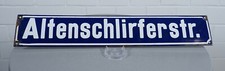 vecchia insegna smaltata cartello stradale Altenschlirferstr. Grebenhain?