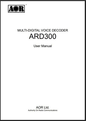 Aor ard300 manuale - aor,