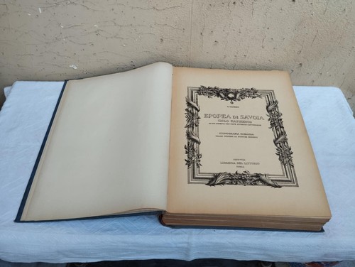 Antico libro epopea - epopea, di