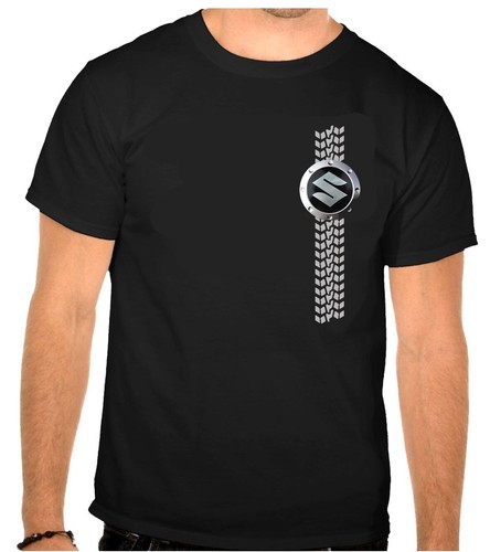 Shirt nera suzuki - t-shirt, logo