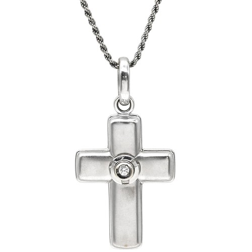 Collana croce damiani - collana, diamante