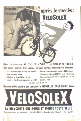 Pub velosolex 1962 - , "