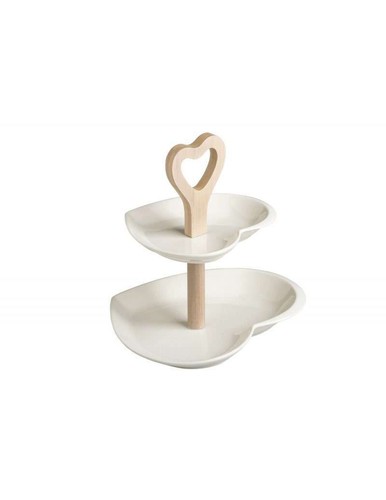 Alzata doppio cuore - doppio, in