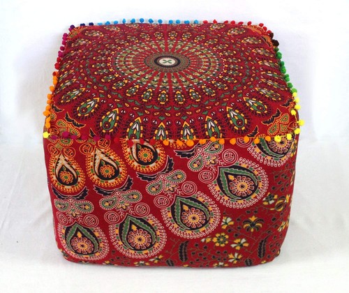 Copri pouf boho mandala - pouf,