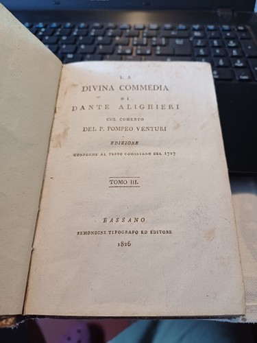 Libro divina commedia tomo - commedia,