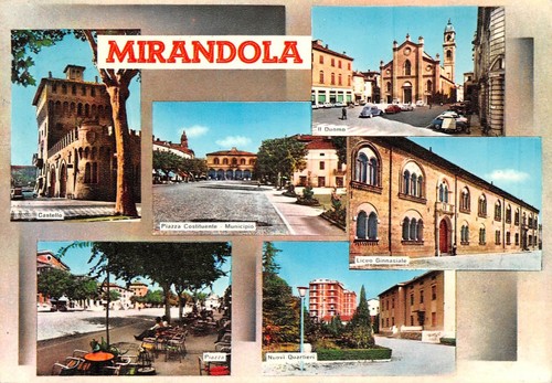 Cartolina mirandola vedutine - cartolina,