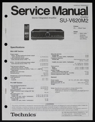 Originale technics v620m2 - technics, su-v620m2