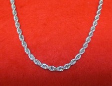 61cm 14KT Oro Bianco EP 2.5MM