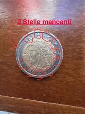 Moneta 2 Euro Italia Dante Alighieri 2002 Con Errore Di Conio 2 Stelle Mancanti