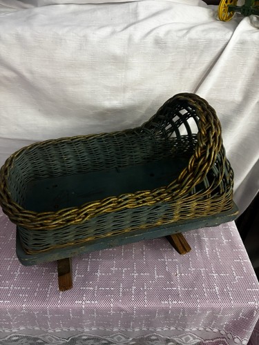 Dolls vintage woven rocking - dolls,