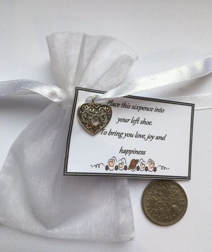 Ciondolo sixpence argento - in,