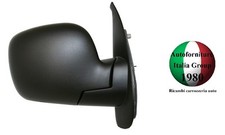 SPECCHIO SPECCHIETTO RETROVISORE DX MANUALE NERO PER RENAULT KANGOO 08> 2008>