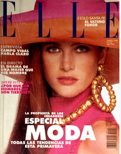 ANGIE EVERHART Monica Bellucci JUDIT MASCO Chirko ELLE Spain Magazine March 1990