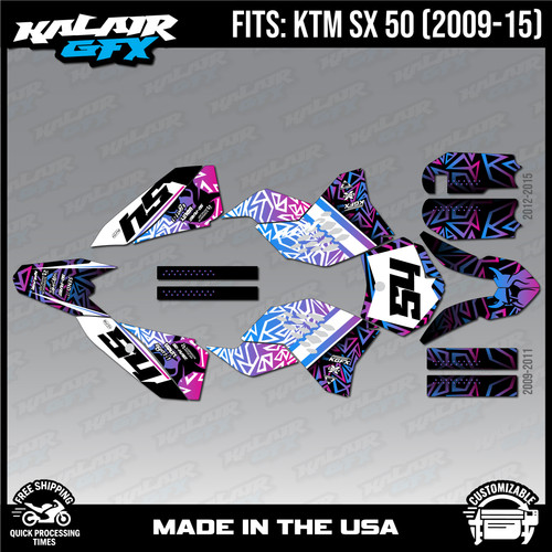 Graphics kit for ktm - graphics, 50sx