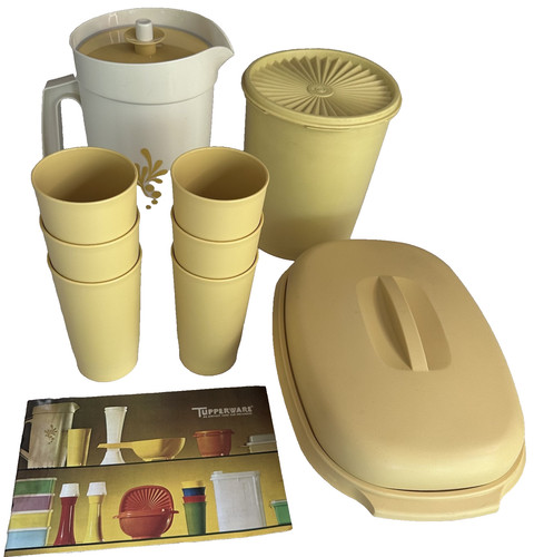Tupperware set cucina giallo - tupperware,