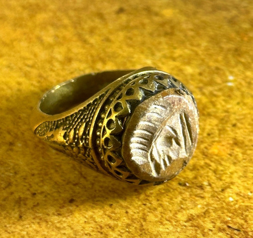 Antico anello romano bronzo - antico,
