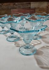 Set Servizio 6 Pezzi Coppe In Vetro A Forma Di Fiore