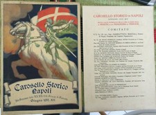 MILITARIA CAROSELLO EQUESTRE GIOSTRA NAPOLI CAVALIERI ELENCO PARTECIPANTI 1937