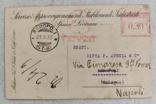Affrancatura meccanica rossa - meccanica,