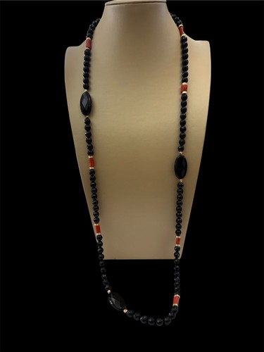 Collana corallo onice - collana, e