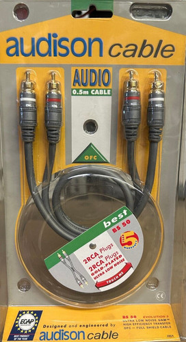 Audison cavo stereo rca 5 - cavo, 0.5