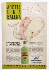 Pubblicita' Shampoo Campus Adotta Balena Vintage Advertising Publicite' 1989(T10