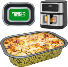 ® Teglia Crema Rettangolare 22X16X5 Cm in Alluminio Antiaderente – Mini Teglia p