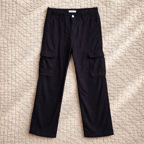 Pantalone cargo uomo nero