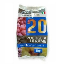 POLTI 20 POLTIGLIA RAME BORDOLESE SOLFATO DI RAME FUNGICIDA BIO BORO 1 KG 