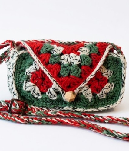 Borsa tracolla uncinetto - borsa,