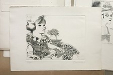 2 Acquaforte Bruno Caruso 35x50cm firmate e numerate