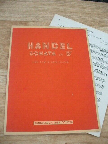 Handel sonata b flat - sonata, in