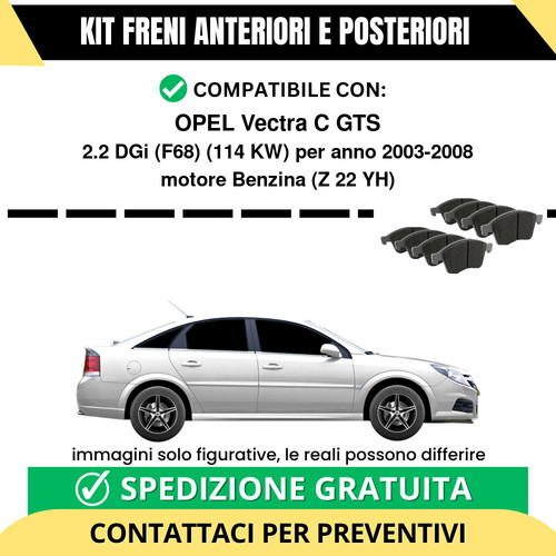 Pastiglie freno ant post - ant, +