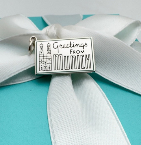 Ciondolo cartolina tiffany - ciondolo,
